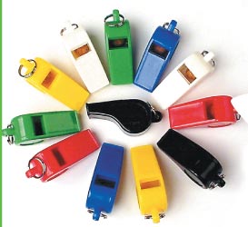 55mm Taiwan Plastic Whistle A211