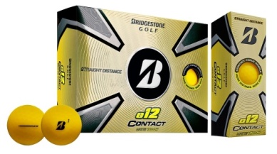 Bridgestone E12 Contact Matte Yellow 3 Golf Ball 3113591