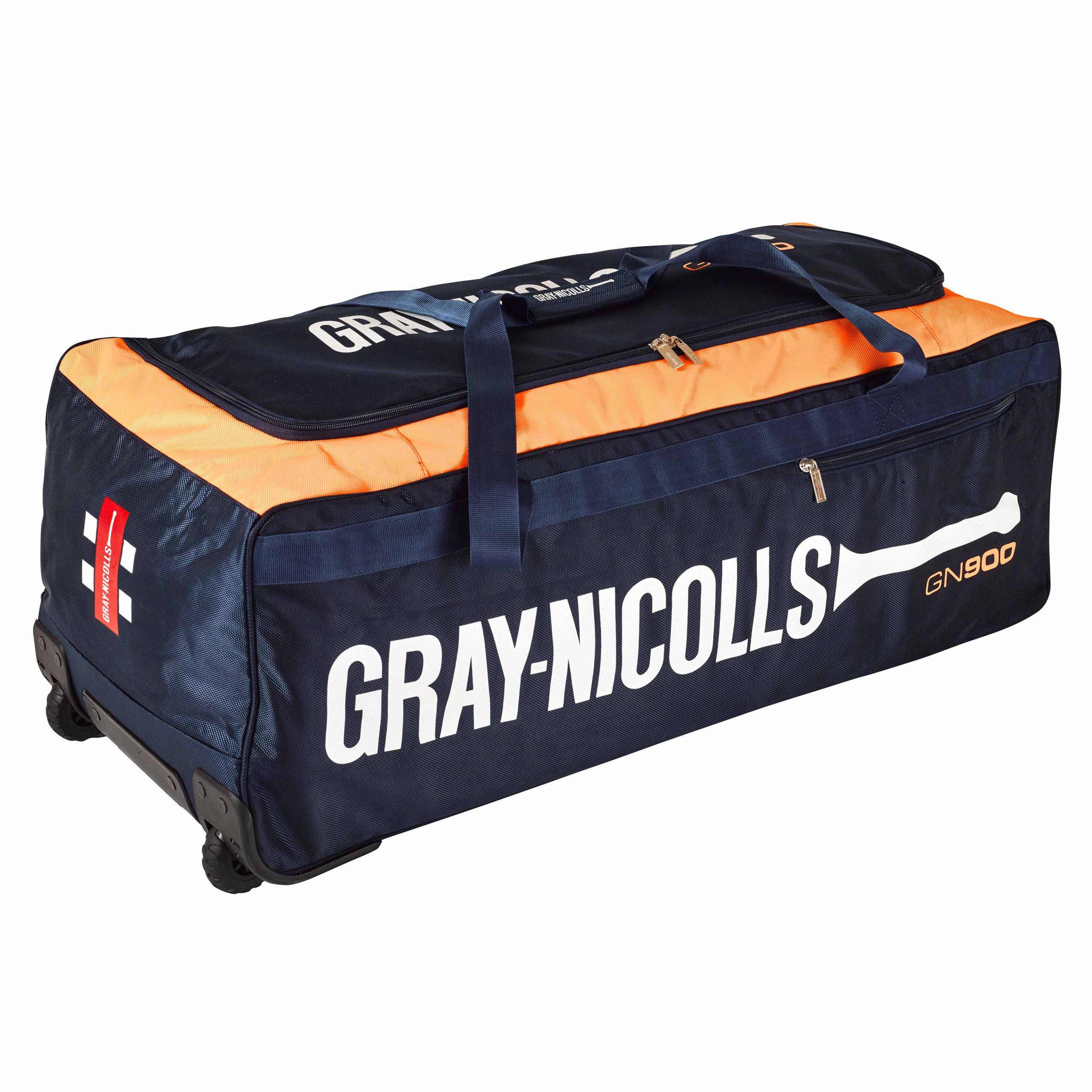 Gray Nicolls GN900 Wheel Bag – Navy/Orange 21617
