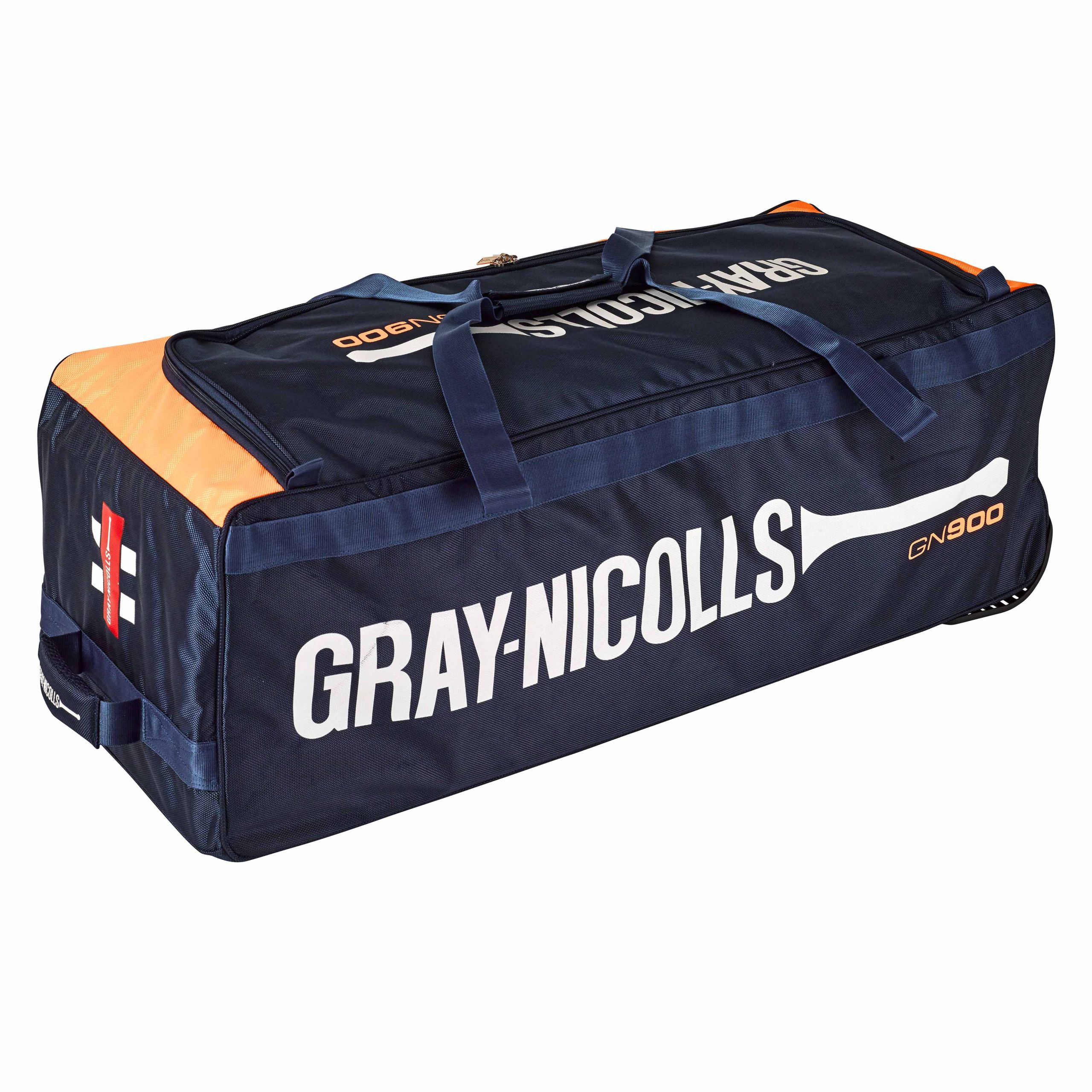 Gray Nicolls GN900 Wheel Bag – Navy/Orange 21617