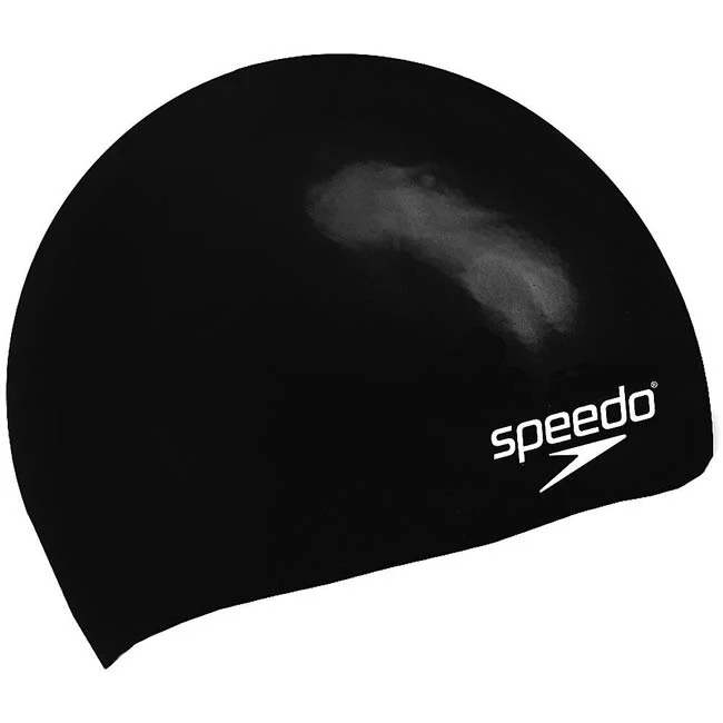 Speedo Plain Moulded Silicone Swim Cap Assorted