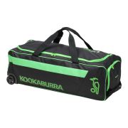Kookaburra Pro 4.0 Wheelie Bag – Black/Lime 3S15041