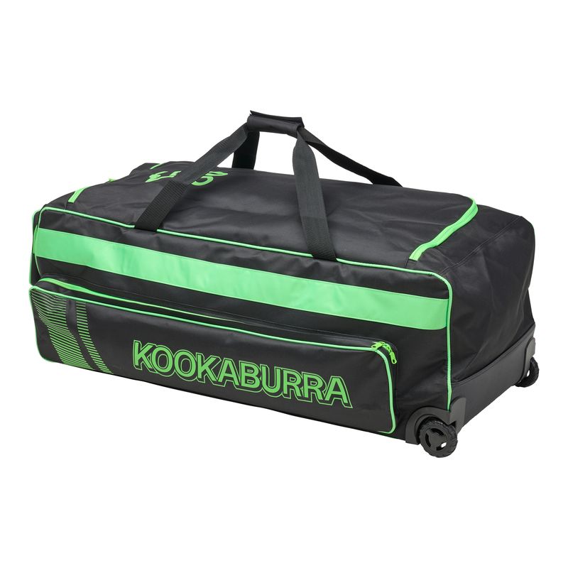 Kookaburra Pro 1.0 Wheelie Bag – Black/Lime 3S15011