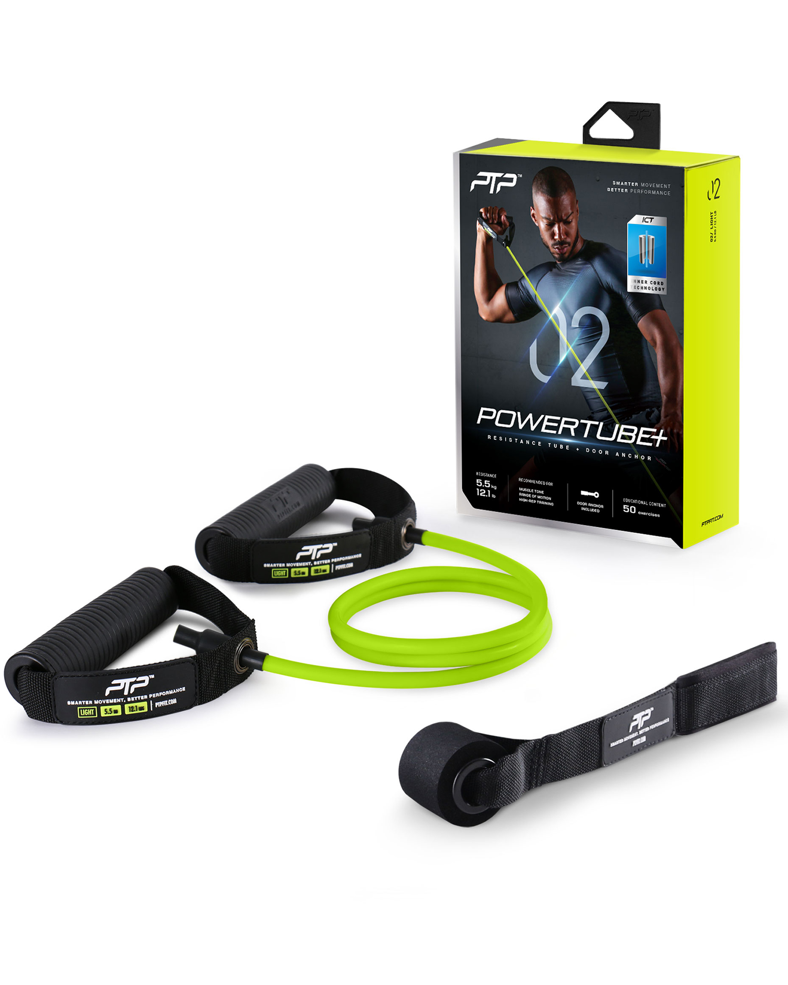 PTP Powertube+ Resistance Tube + Door Anchor