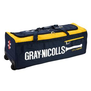 Gray Nicolls GN1200 Wheel Bag - Navy/Yellow 26157