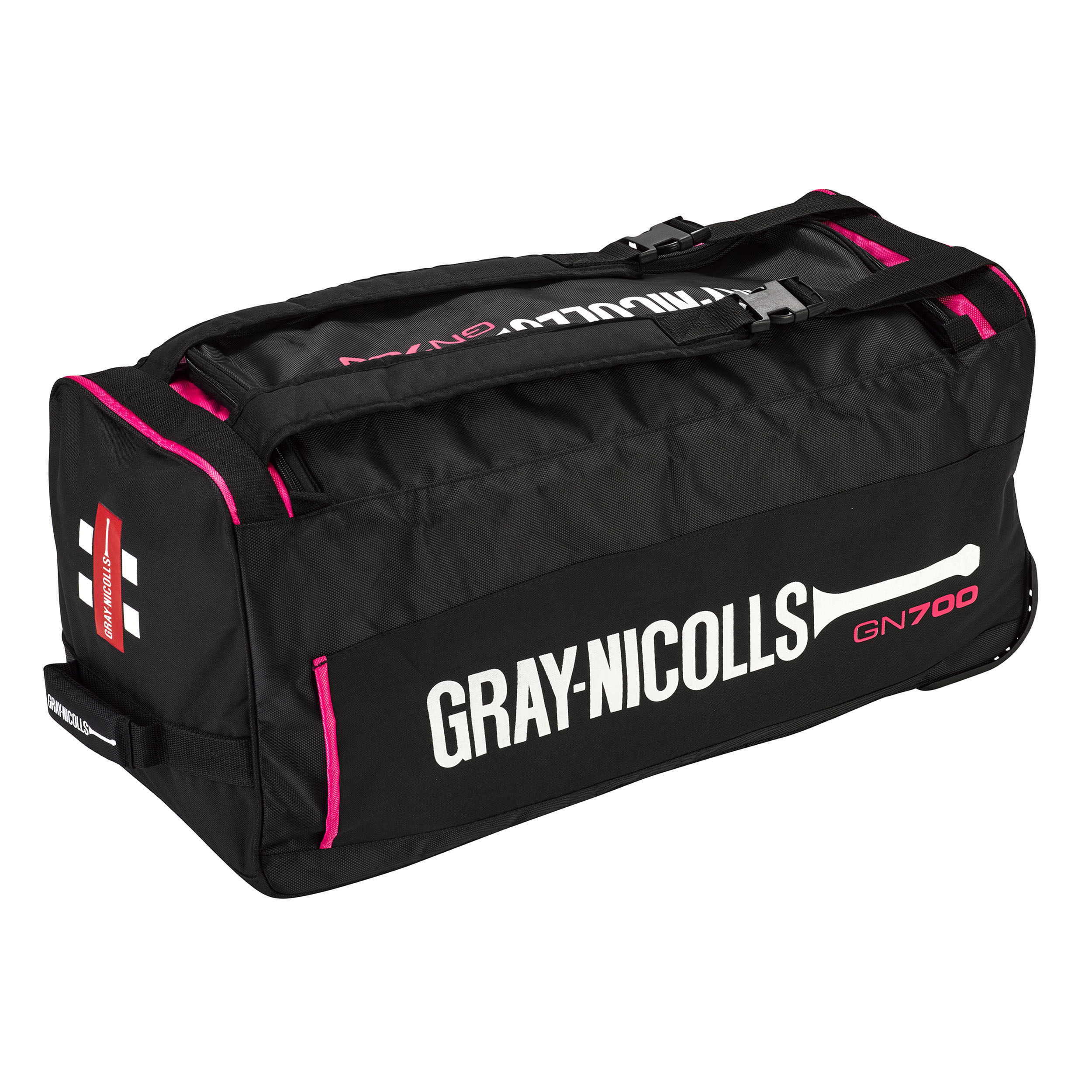 Gray Nicolls GN700 Wheel Bag – Black/Pink 26158
